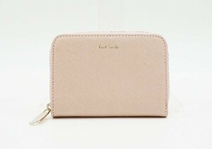 ◇新品同様【Paul Smith ポール・スミス】キーリング付き コインケース ピンク