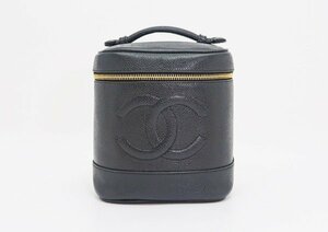 ◇【CHANEL シャネル】キャビアスキン ココマーク バニティバッグ ハンドバッグ