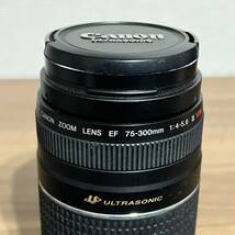 1円スタート　現状品　CANON キャノン ULTRASONIC ZOOM LENS EF 75-300mm F4-5.6　cannon　レンズ　望遠　カメラ　部品_画像7