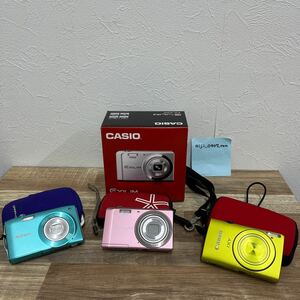 S250/【個人保管品】Canon IXY 600F CASIO EXILIM EX-ZS5 Nikon COOLPIX S3300 コンパクトデジタルカメラ 3点キャノン カシオ ニコン