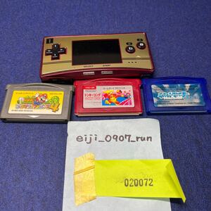 T272/【中古品】ゲームボーイミクロ Nintendo 任天堂 ファミコンカラー micro GAMEBOY OXY-001 ポケモンサファイア ドンキーコング セット