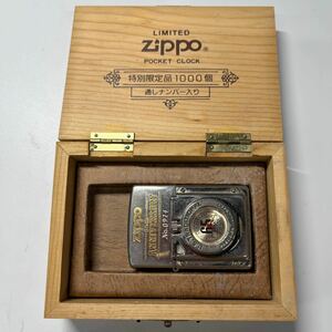 M280/【中古品】ZIPPO オイルライター ジッポー 時計付きライター 65thアニバーサリー ジャンク