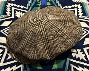 ★‘00s★Borsalino★イタリア製★Casquette★8枚ハギ★Glen Check★Size L★大阪トラヤ購入★Jean-Paul Belmondo★Wool素材Hunting Cap★