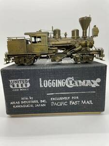 HO UNITED MODELS PFM 2TRUCK LOGGING CLIMAX MADE IN JAPAN