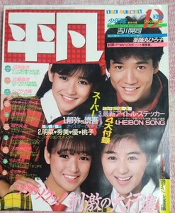 平凡 THE HEIBON マガジンハウス 1984年 12月号 中森明菜 小泉今日子 石川秀美 堀ちえみ 田原俊彦 シブがき隊 ザ・チェッカーズ 菊池桃子