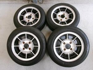 ハヤシ風？/BS13インチ4本セット 4H114.3 5.5J+20 155/65R13 旧スズキ軽自動車？　岩槻