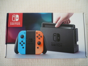 中古美品★ニンテンドースイッチ本体 2017年製造 未対策機 動作確認済 おまけ付き ネオンブルー ネオンレッド CFW導入可