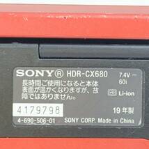 送料込み SONY ソニー ビデオカメラ Handycam HDR-CX680 光学30倍 内蔵メモリー64GB レッド HDR-CX680 C28-231028-002-C_画像6