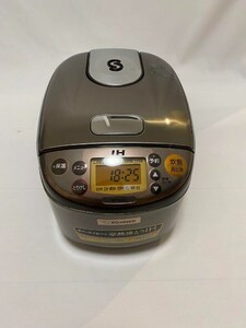 送料込み 象印 ZOJIRUSHI 炊飯器 3合 IH式 極め炊き 黒まる厚釜 一人暮らし ステンレスブラウン NP-GH05-XT C28-240128-001