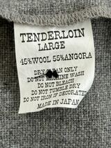 送料込み、即決　TENDERLOIN T- BASEBALL SHT テンダーロイン ウールアンゴラ　ナンバリング　ベースボール半袖シャツ　グレー　サイズL_画像9