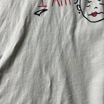 【80sUSA製】ビッグサイズ　アート　メッセージ　ビンテージTシャツ　シングル　ホワイト　XXLサイズ　ヴィンテージ フルーツ_画像9