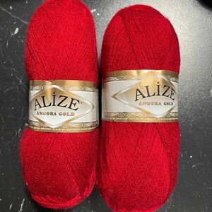 Alize Angora Gold アンゴラゴールド 毛糸 2玉 レッド