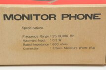 【未使用品】 ヴィンテージ 2個 CHINON チノン 片耳モニターヘッドホン HP-030 3.5mmジャック 600Ω 箱付 c0123_画像10