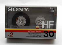 ※ 新品 2本組 2本 80年代 定型外郵便OK ソニー SONY カセットテープ HF 30分 Sa2624L2_画像1