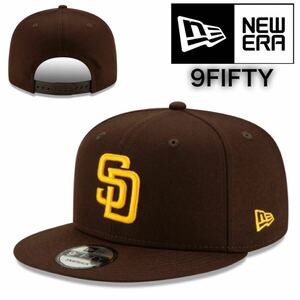 ☆正規品新品☆NEWERA 9FIFTY CAP ニューエラ キャップ 950 950シリーズ フラットバイザー MLBチーム パドレス ブラウン ユニセックス