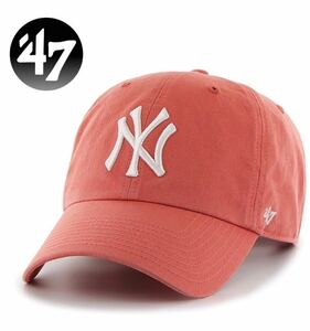 ☆正規品新品☆47BRAND YANKEES CLEAN UP フォーティセブン キャップ 帽子 クリーンナップ 柔らか RGW17GWS ヤンキース アイランドレッド