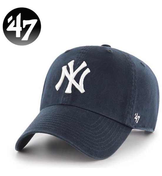 ☆正規品新品☆47BRAND YANKEES CLEAN UP フォーティセブン キャップ クリーンナップ 柔らか RGW17GWS ヤンキース ネイビー