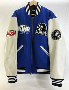 WIND AND SEAｘHYSTERIC GLAMOUR　ウィンダンシー ヒステリックグラマー　スタジャン　WDS-HYS-2-01　SIZE L　ブルー