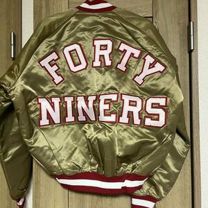 NFL 49ers Chalk Line USA製 90s ゴールド ワッペン ヴィンテージ 