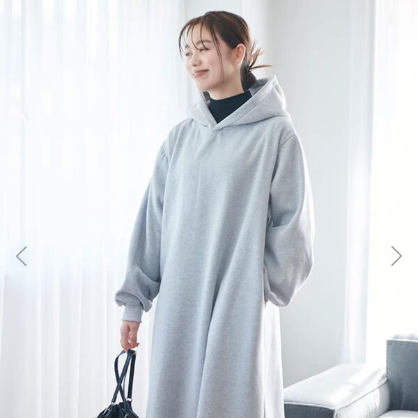 裏毛スウェットワンピース