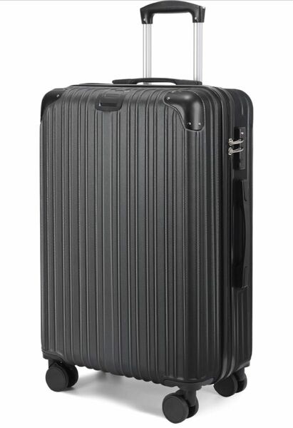 キャリーケース スーツケース キャリーバッグ luggage suitcase (Sサイズ、1-3泊、機内持ち込み、ブラック)