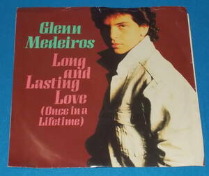 ☆7inch EP★US盤●GLENN MEDEIROS/グレン・メディロス「Long And Lasting Love (Once In A Lifetime)/輝きのバラード」80s名曲!●