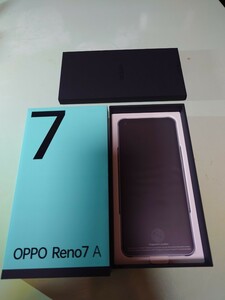 oppo reno7a　ドリームブルー　SIMフリー　動作確認のみ新品同様