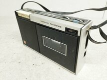 レトロ NATIONAL PANASONIC ナショナルパナソニック カセットテープレコーダー RQ-222 ジャンク_画像3