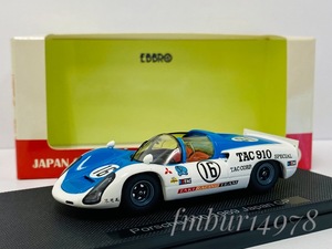 ＜絶版・未使用＞EBBRO　エブロ　1/43　Porsche 910 1969 Japan GP No.16　ポルシェ　日本グランプリ　風戸 裕 / 長谷川 弘