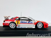 ＜絶版・未展示＞EBBRO　エブロ　1/43　UNISIA JECS SILVIA　JGTC 2002 No.3　ユニシア　ジェックス　シルビア　山野 哲也/ 柳田 真孝_画像3