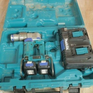 ◆1円～!!【簡易動作確認済み】makita マキタ 36V 充電式 シャーレンチ WT310DPG2 DC18RD 充電器 バッテリー 中古 現状品　kd01011770