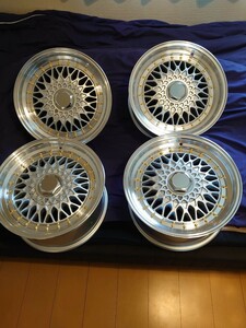 社外　bbs rs タイプ　15インチ 7j 4穴100 114.3マルチ　et+22