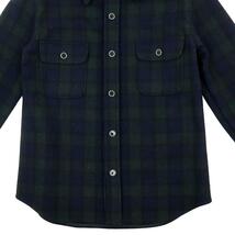 【B2872】【ビッグサイズ42】Pherrow's フェローズ CPOシャツジャケット ウールジャケット チェック_画像6