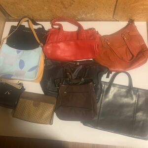 1円〜 【ジャンク品】 バッグ まとめ9点 GUCCI coach See by Chloe SAZABY kate spadeキタムラ DAKS DIANA VALENTINO ショルダー トート 