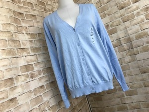 c01012◎未使用　UNIQLO　ユニクロ　UVカットスーピマコットンVネックカーディガン　レディース XL