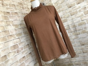 c01016★未使用　GU　ジーユー　シアーインナーT　長袖　レディース M