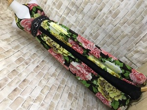 c01040●ドレスワンピース　衣装　シフォン　花柄