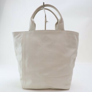 2402-26 Hirofu handbag tote bag HIROFU leather made white 