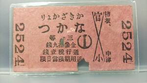 Ｓ2089-Ｆ　大分交通耶馬渓線　大正期　三等　A型　【　かきざか　より　　なかつ　】