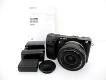 【SONY/ソニー】丑③9//α NEX-7/E 3.5-5.6 PZ 16-50 OSS/ミラーレス一眼/充電器/バッテリー/説明書付属_画像1