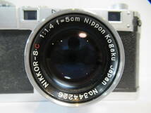 【Nikon/NIPPON KOGAKU】丑②187//S（Ⅰ型）/NIKKOR-S.C 1:1.4 f=5cm/612万番台/防湿庫保管/美品_画像3