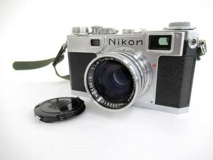 【Nikon/NIPPON KOGAKU】丑②186//S2/NIKKOR-S.C. 1:1.4 f=5cm/617万番台/防湿庫保管/美品