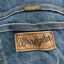 Wrangler インディゴブルー TEXAS STRETCH ジップフライ デニムジーンズパンツ W36L36 実寸W36in 11KC507 USA 海外輸入 古着 WK10030_画像6