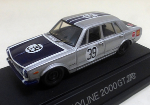 EBBRO エブロ 1/43 Nissan Skyline 2000GT-R 69’JAPAN GP #39 1969（シルバー／ネイビー）