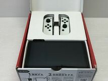 N305-240213-49 Nintendo 有機EL switch ホワイト スイッチ 【中古品】 動作品_画像2