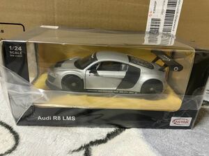 ミニカー 1/24 ラスター アウディ R8 LMS レースカー GT ニュルブルクリンク スーパーカー モデルカー 観賞用 レア 未使用 シルバー 