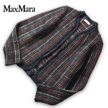 【憧れの一級品】Maxmara ふわふわのニットジャケット max&coマックスマーラ マックスアンドコー これからの春へ♪ ツイードニットセーター_画像1