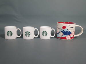 スターバックス STARBUCKS カップ4点セット You Are Here Collection JAPANマグカップ/デミタスカップ★富士山桜女神