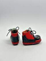 Blythe outfit of 靴 猫 レザー シューズ ネオブライス 赤×黒 革 ブライス 1/6サイズ doll_画像6