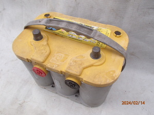 < used > Optima yellow battery (D-1000U,YTU-4.2L, side terminal attaching...